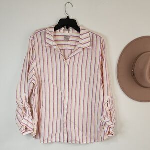 Chico's Multicolor Striped Blouse
